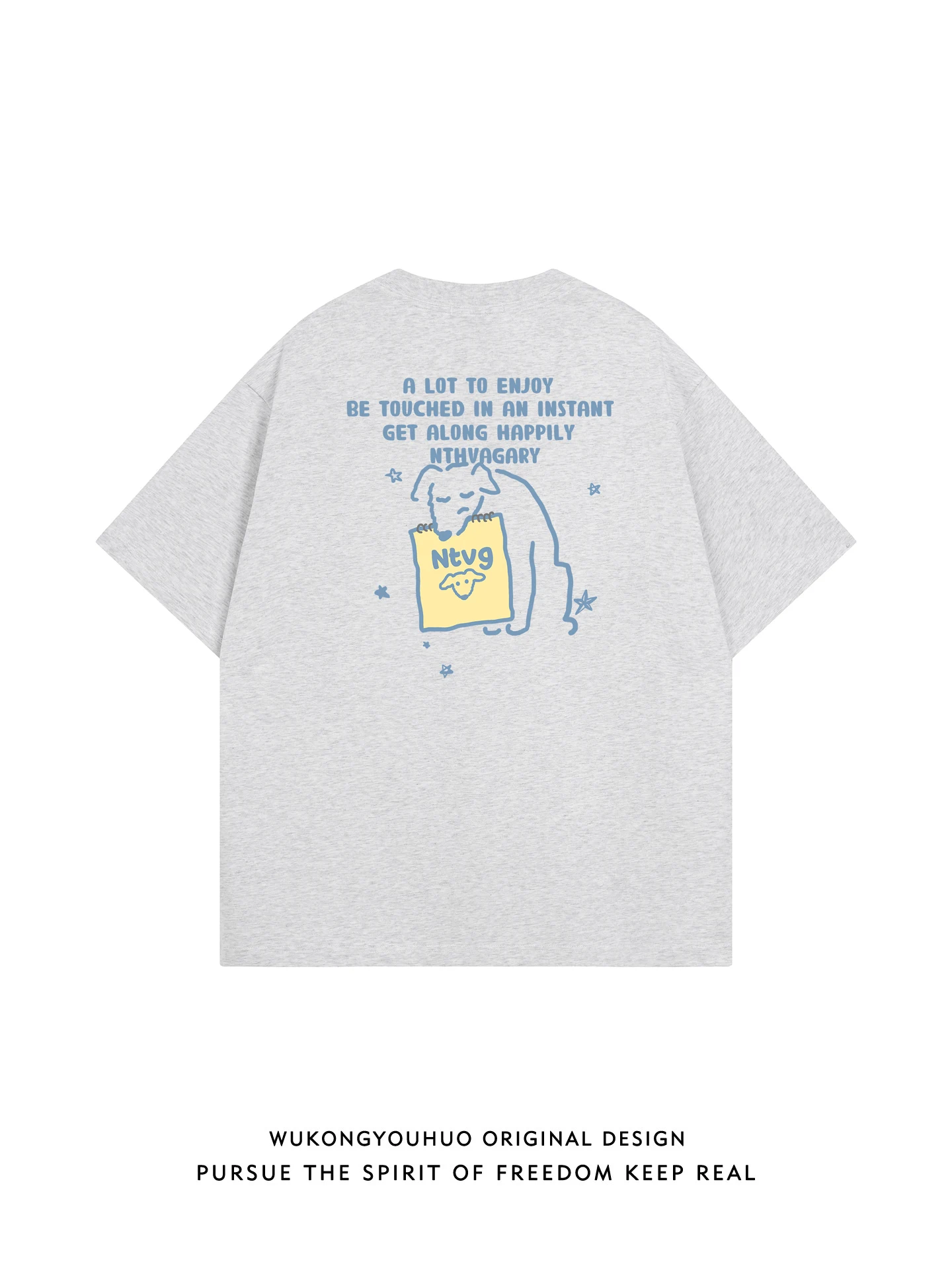 

Summer 2026 Men's Loose Fit Printed ort Sve T-irt Casual Versatile f Sve Top Youth ular round Ne Sweatirt