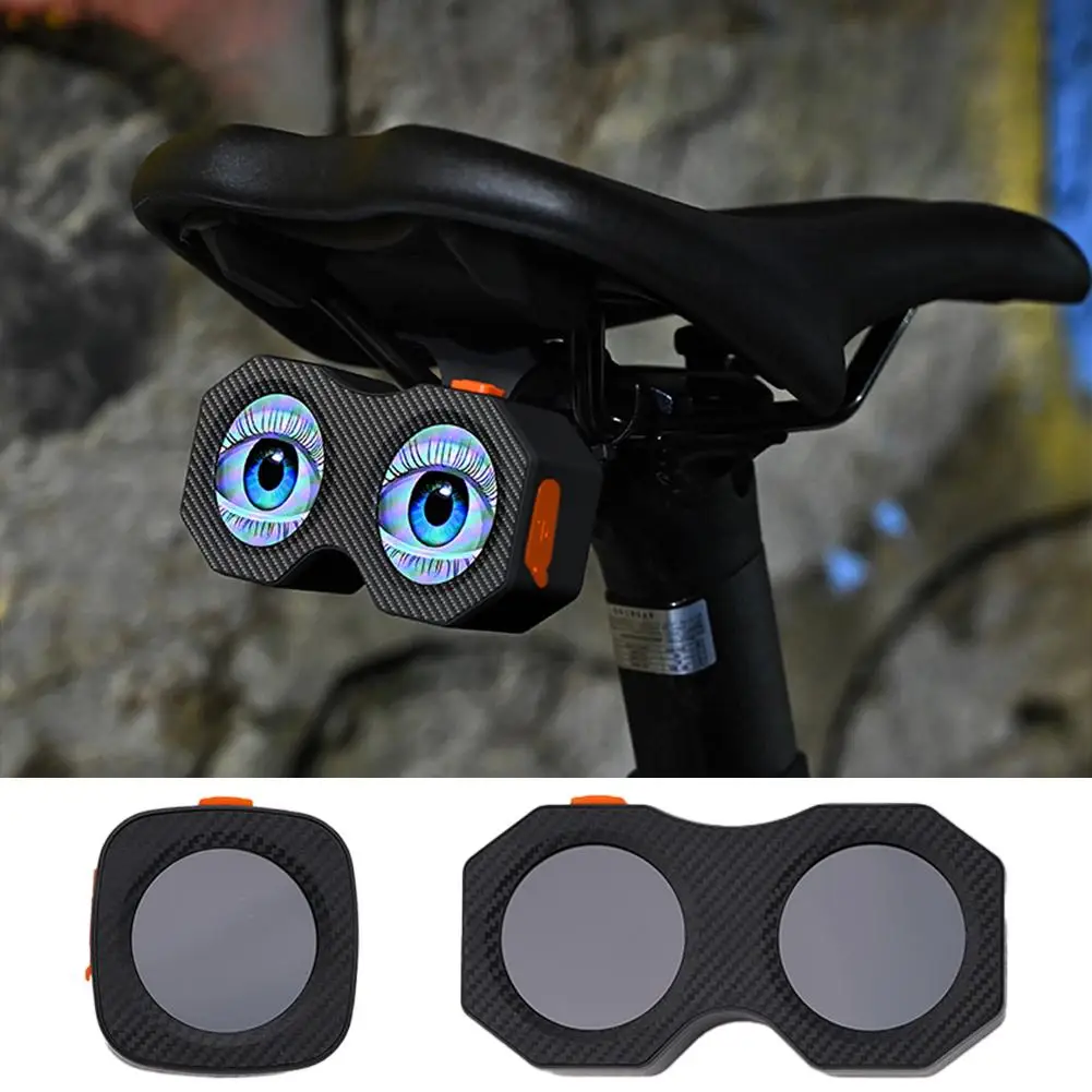 Car TailLight Led Dynamic Devil Eyes Light With Muti Colors Modes And Light Display Waterproof, USB Rechargeable For Car Bi S4Y3
