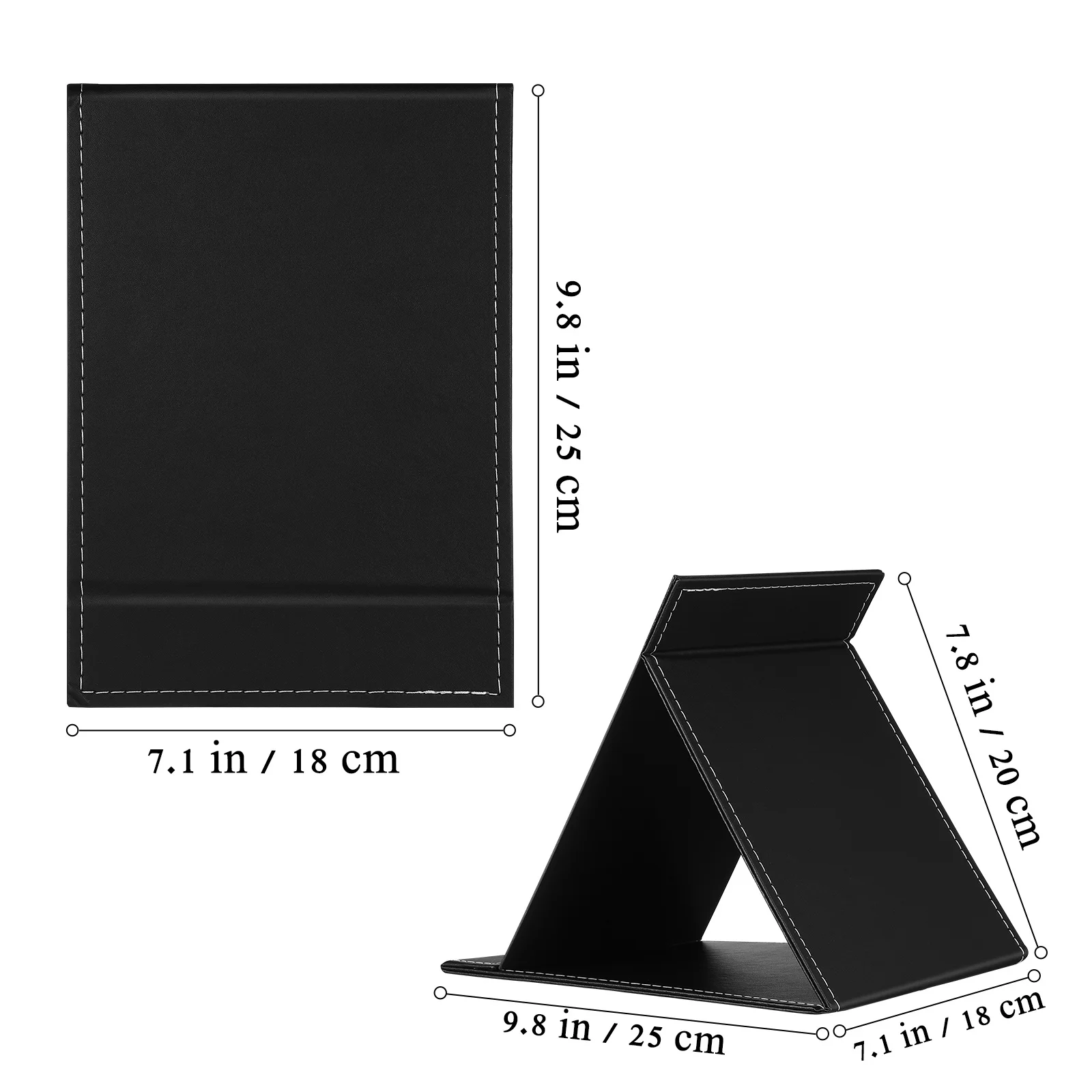 Lusterko do makijażu składane przenośne regulowane bezramkowe lusterko kosmetyczne dla kobiet podróżne regulowane lusterka do makijażu