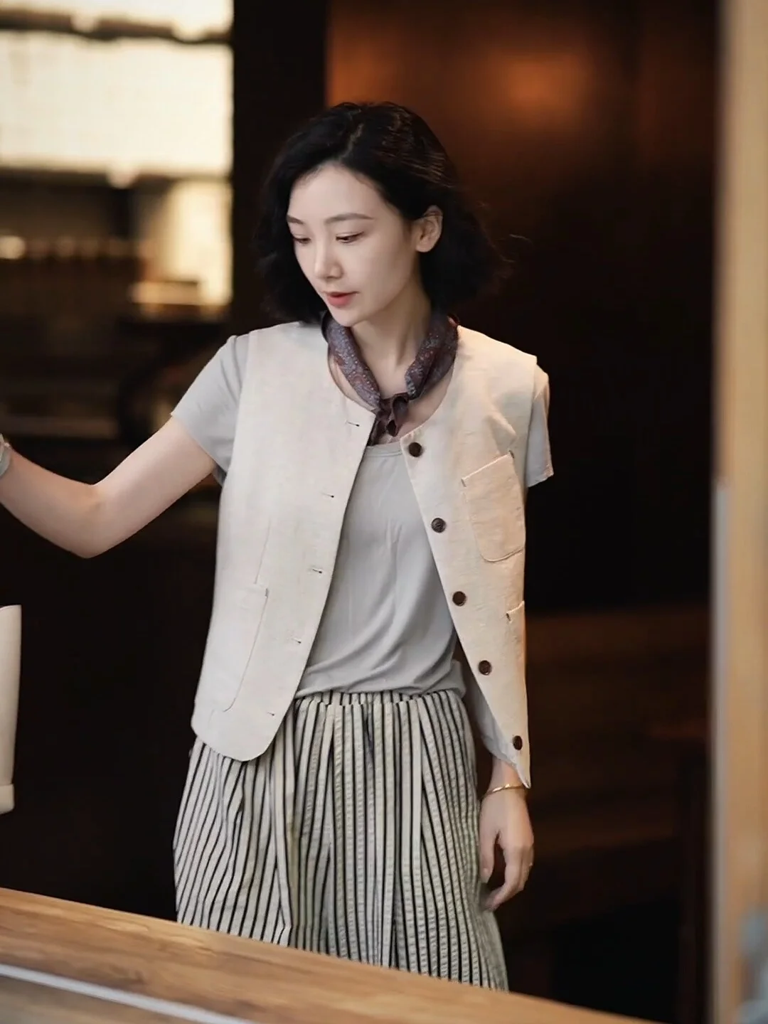 

Модный свободный женский верхний костюм ранней осени, жилет, кардиган, сли и привлекательный женский верхний костюм, повседневное для поездок на работу