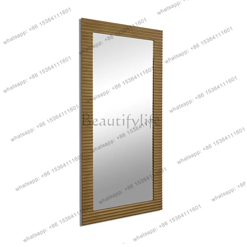 European living room light luxury full-body mirror white vertical rectangular floor-to-ceiling modern wind full-length mirror