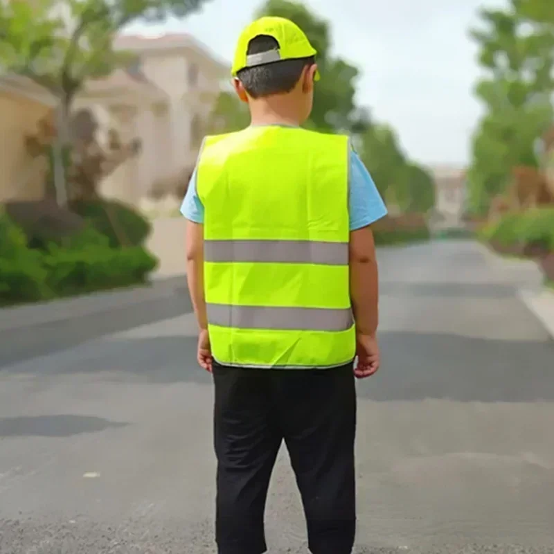 Children Kids Safety Reflective Apron Autumn Winter After School Reflective Warning Apron High Visibility Aprons Reflector