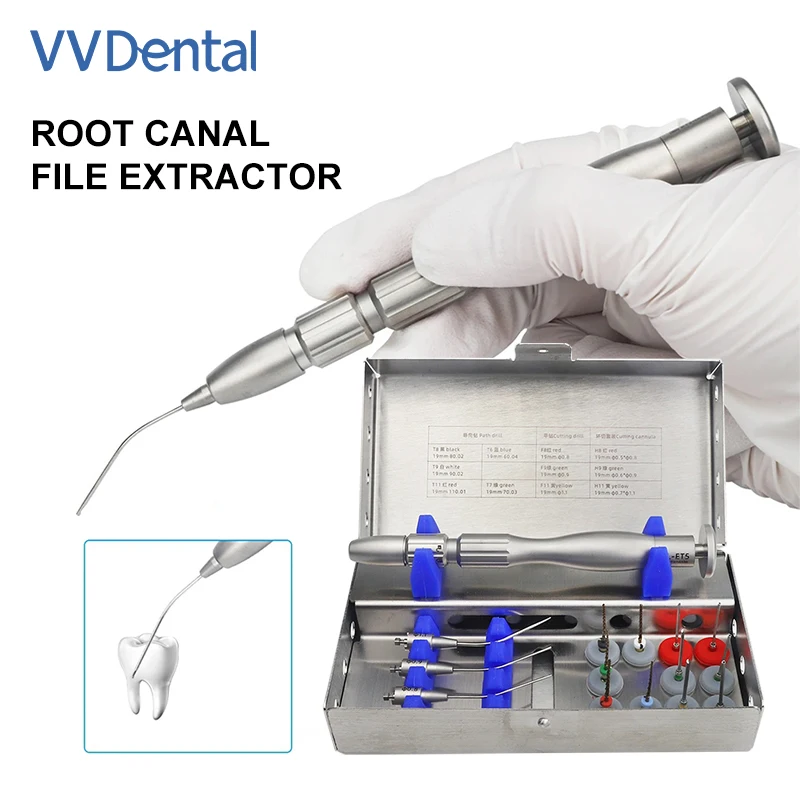 

VVDental Root Canal Files Extractor Remover Needle Tools Endo Restoration Holder Clip-on File Removal Kits Dentists Instrument