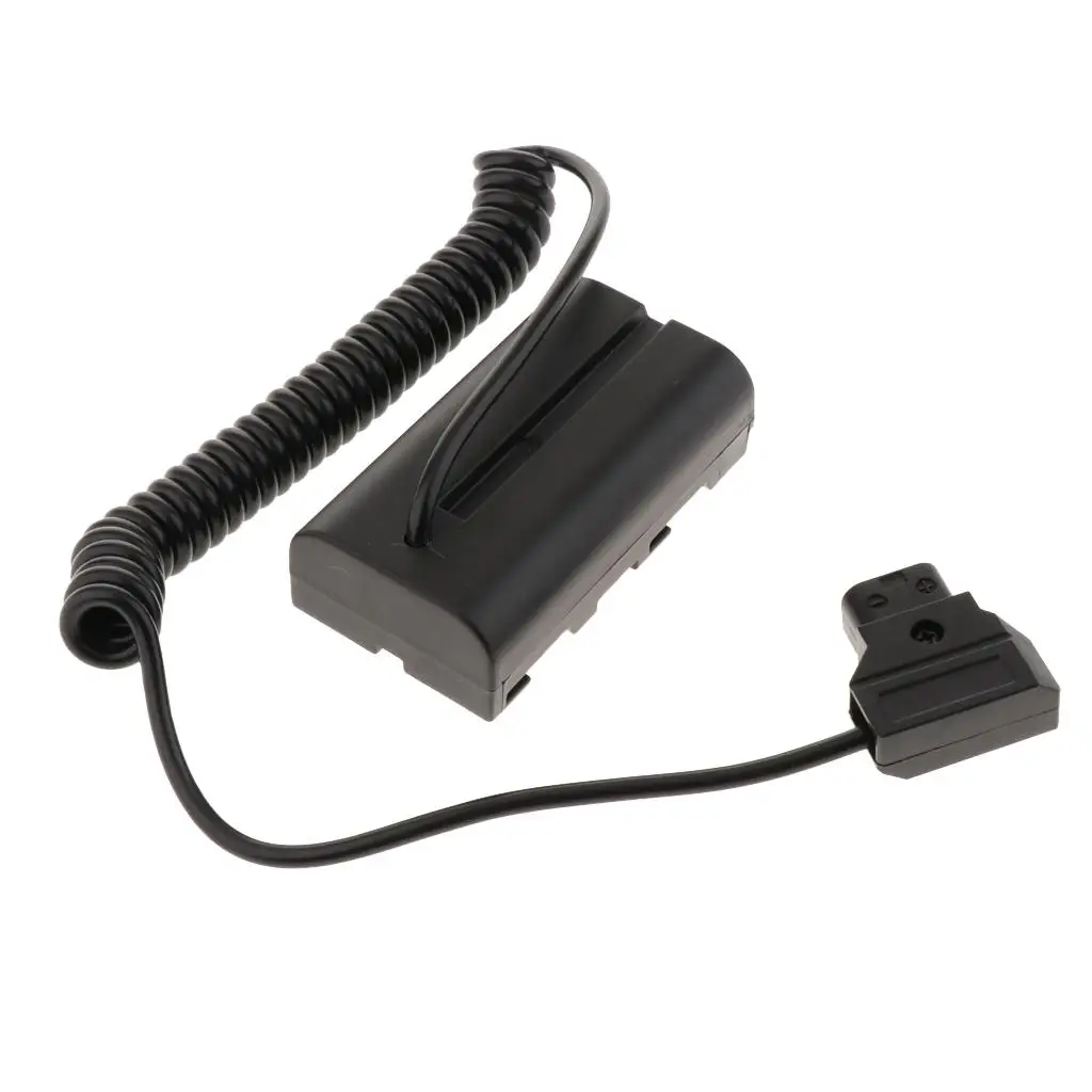 D Tap D-Tap-Anschluss an NP-F550 DC-Koppler-Netzteiladapter, Spiralkabel, 30 cm Länge, für Monitor mit 550/970-Netzteil