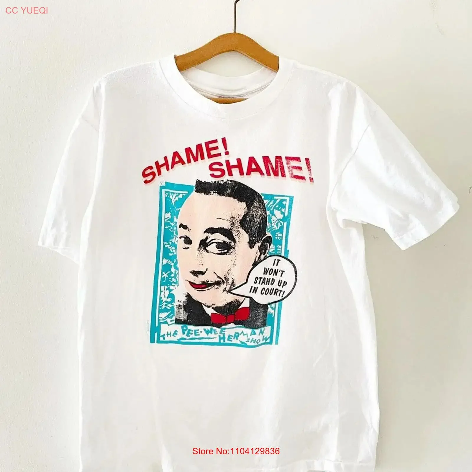 New Vintage 90s The Pee Wee Herman Show For Fans S 5XL T Shirt UH1291 vintage Washed Unisex Stretched Slightly