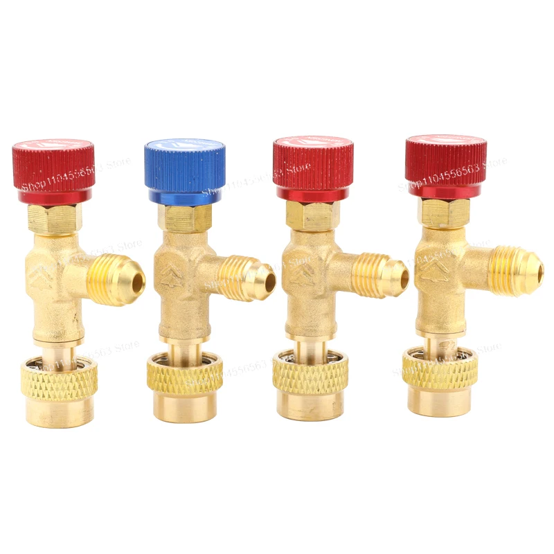 AC Refrigerant Charging Valve, R22/R410a Safe Adapter for Refilling Tools