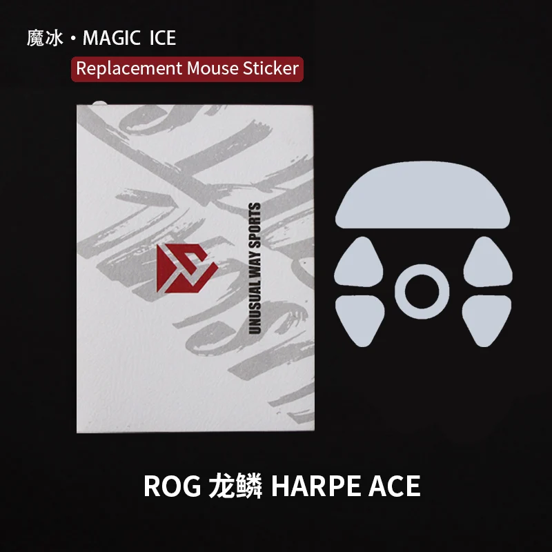 USW Mouse Skates Feet Rog Harpe Ace X AimLab Cambered Surface PTFE Anti Collapse Magic Ice Pink Black Silver Fox