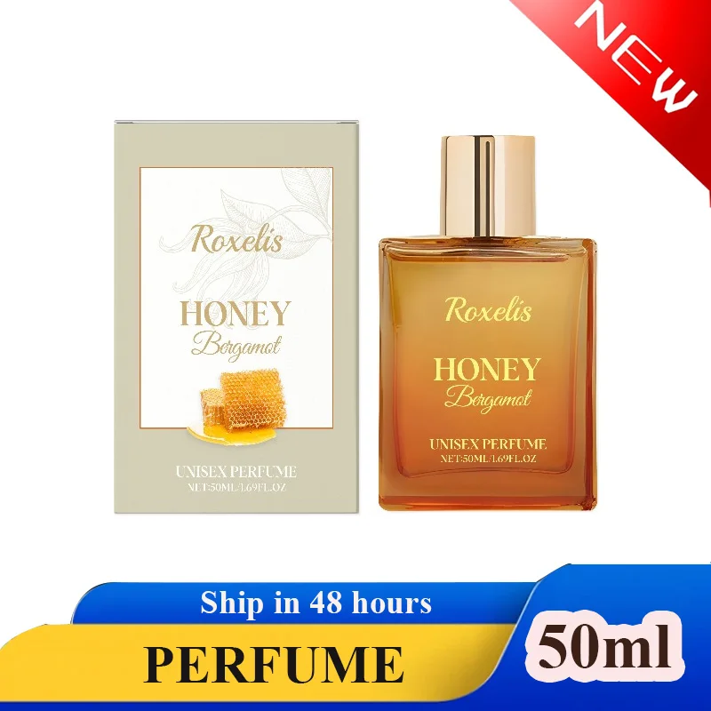 

50ml Honey Bergamot Men Perfume Natural Fresh Fragrance Charm Irresistible Date Perfume Portable Pheromone Eau De Parfum Women