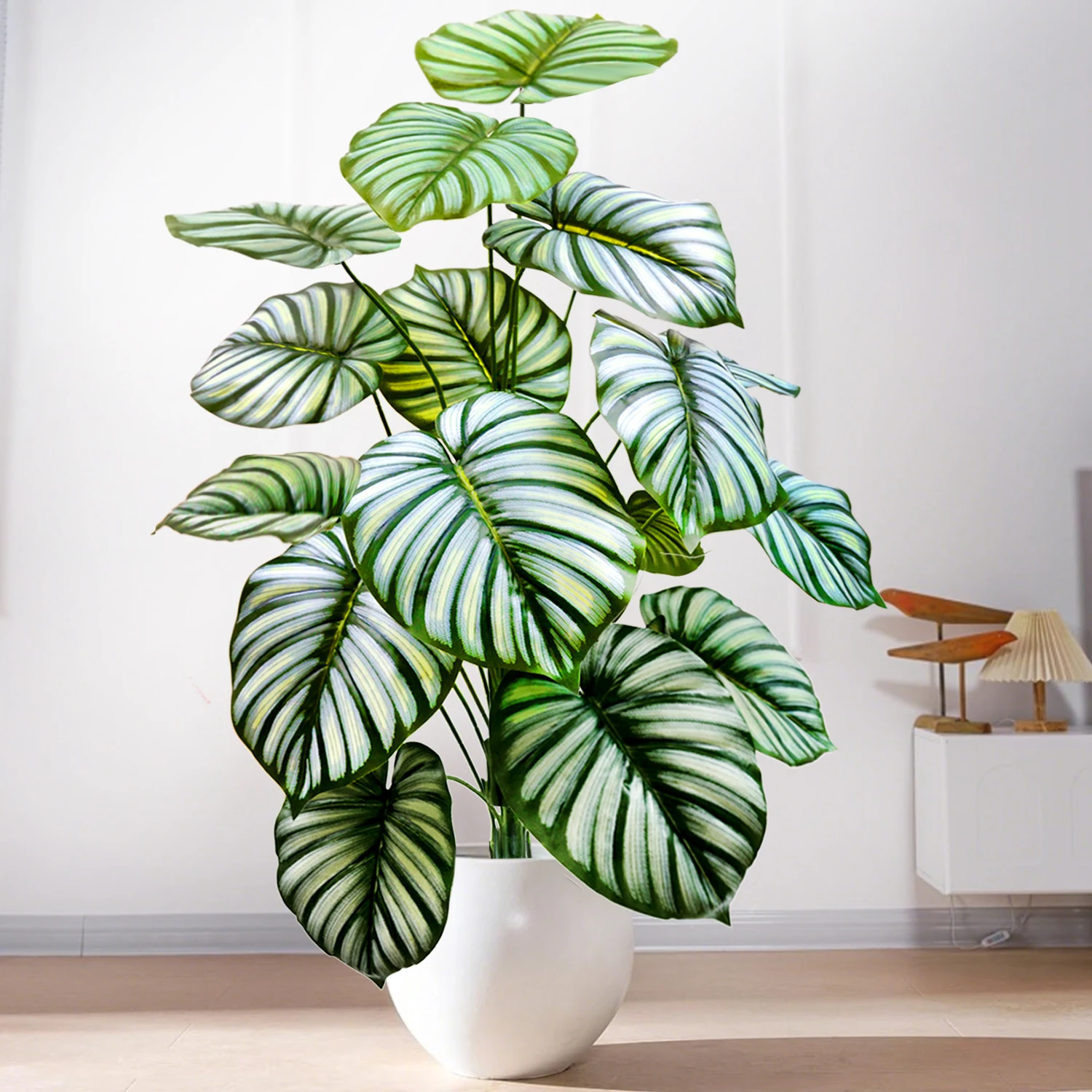 59-80cm/39.4in Artificial Money Tree Monstera Deliciosa Fake Plant Decoration Holiday Home Office Decoration