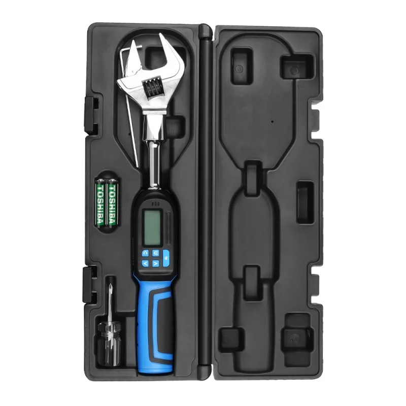 Interchangeable Head Digital Display Torque Wrench, Preset Torque Ratchet Wrench, Four-Mode Switching