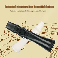 1pc Engaging Musical Toy ABS Kazoo Flute with Convenient Lanyard Unique British Sound Hilarious Present for Girls and Boys