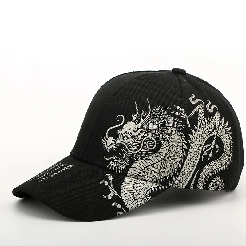 

Chinese Style Dragon Pattern Baseball Hat for Men and Women Versatile National Tide Cap Hip Hop Hip Hop Skateboarding Cool