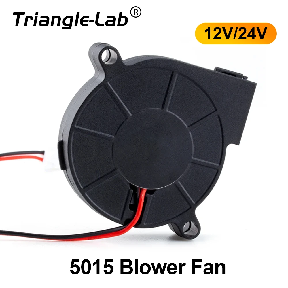 R Trianglelab 5015 blower fan High quality ball bearing cooling fan DC 12V/24V Brushless Cooling Heat dissipation for 3D printer