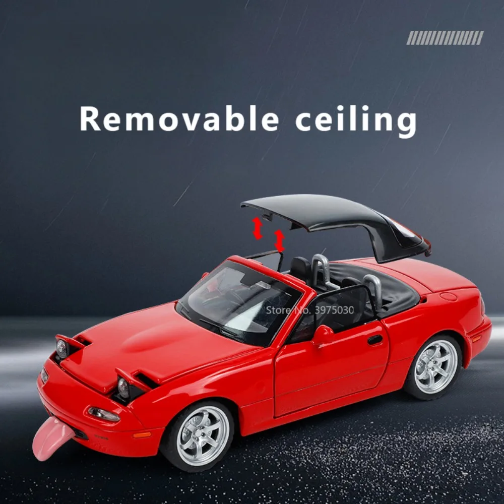 1/32 Scale Alloy Diecast Mazda MX-5 Sports Car Model Toy Highly Simulated Supercar Door Can Open Advanced Gift for Boys Birthday