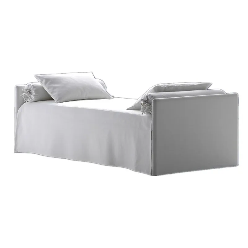 

Nordic small apartment backless sofa simple leisure recliner bed and breakfast removable and washable linen concubine sofa chair