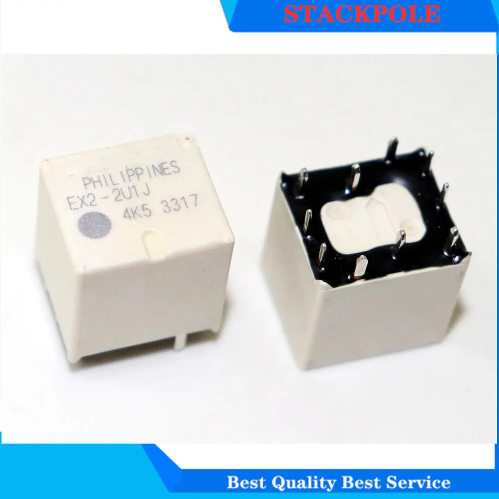 

10PCS/LOT NEW Auto Relay EX2-2U1S EX2-2U1L EX2-2U1J EX2 2U1S EX2 2U1L EX22U1 Central door lock relay 12V DIP10 25A