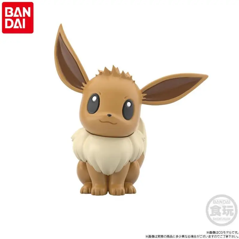 goods in stock Genuine Bandai Pokemon 1/20 Scale world Eevee Evolution Set Anime Action Figure Model Toys Gift for Birthday