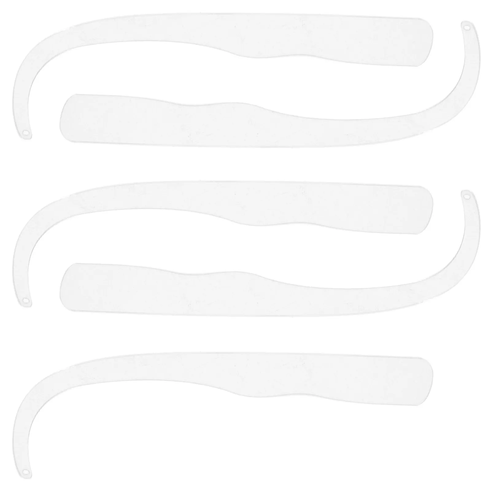 5Pcs Transparent Acrylic Curved Earring Display Stick for Retail Store Jewelry Presentation Storage Organizer Earring Trying