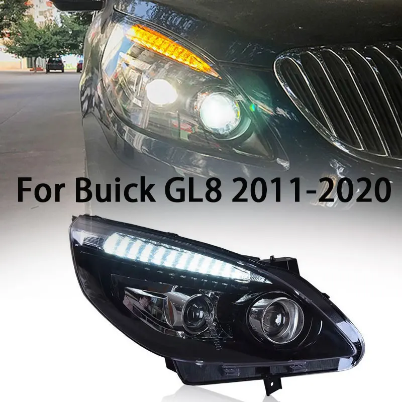 Led Head Lamp for Buick GL8 2011-2020 Headlights Plug and Play with LED DRL Dynamic Turn Projector Head Lamps