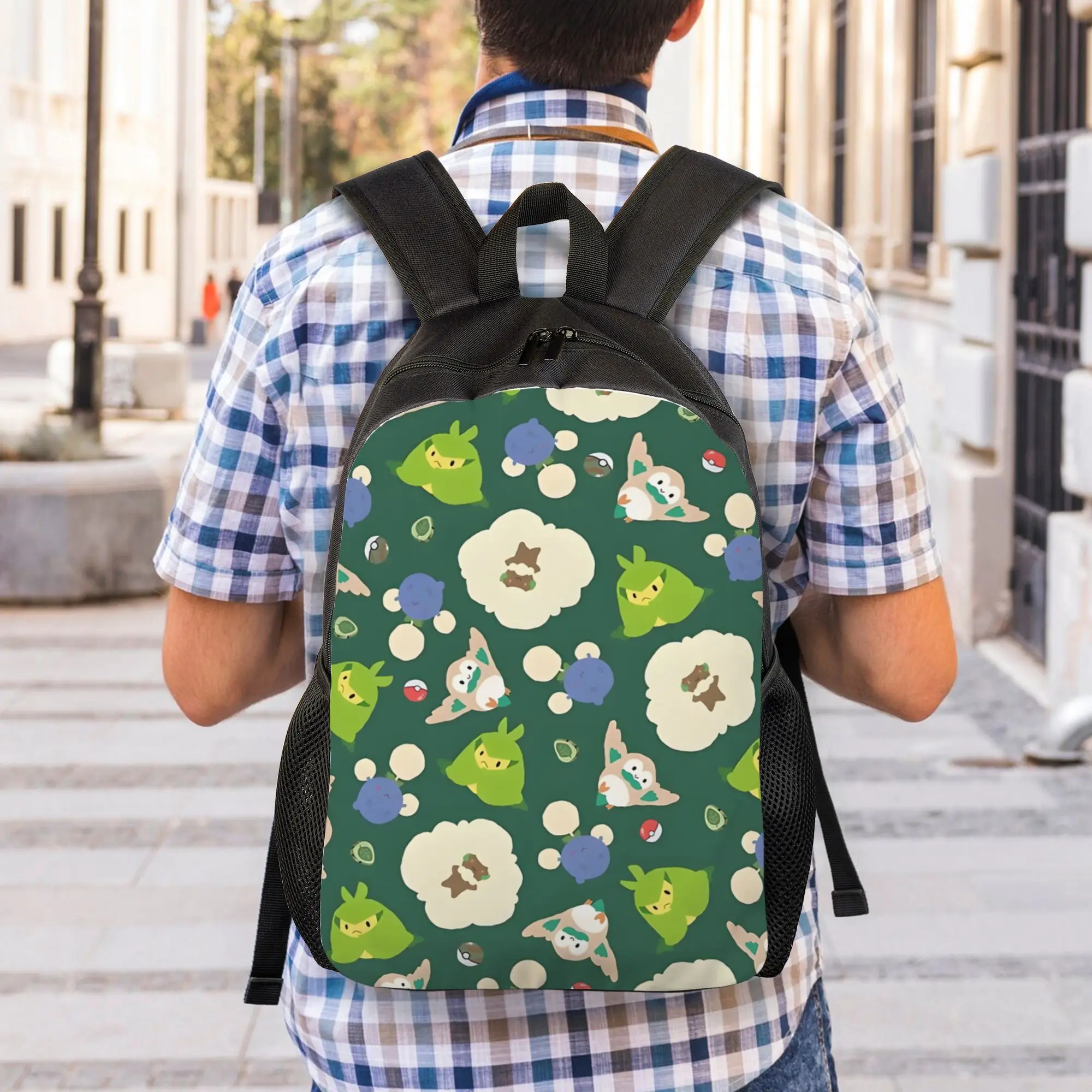 

Back to school season Bulbasaur Grass Type Pokepattern! Knapsack Pokemon Unisex Good Quality Backpack