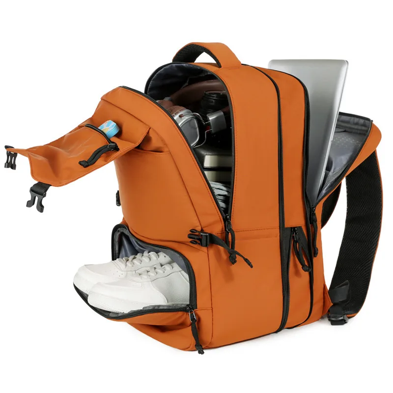 Large-capacity Backpack with Shoe Compartment Business Trip Short-distance Luggage Computer Backpack Expandable Leisure Backpack