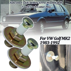 Auto Door Lock Striker Screw Washer Bolt Touch Latch Cotter Pins For VW Golf MK2 1983-1992 Car accessories 357837034, 357837034B
