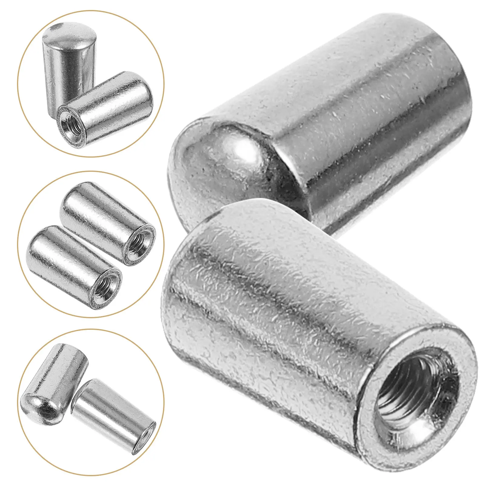 2Pcs Electric Guitar Toggle Cap Metal Switch Tip 3.5mm High Hardness Sturdy Break Resistant Smooth Operation Guitar Supplies