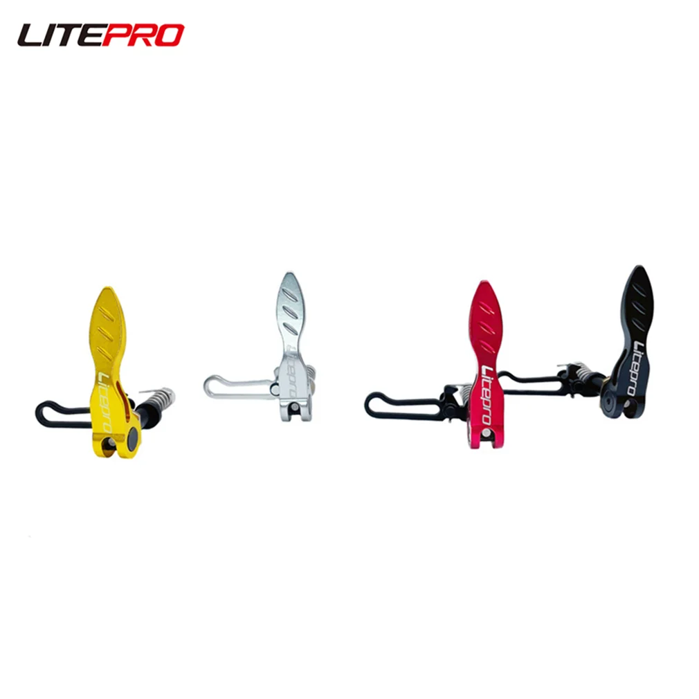 Litepro pince de tige de selle de vélo pliante en alliage d'aluminium pour Clip de tige de Tube de selle de vélo Brompton