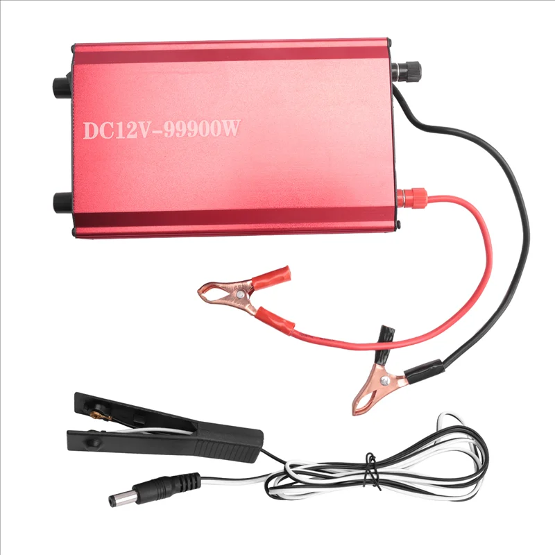 

DC12V-99900W Dual Variable Inverter Head High Power 12V Multifunction Convenient Smart Battery Booster