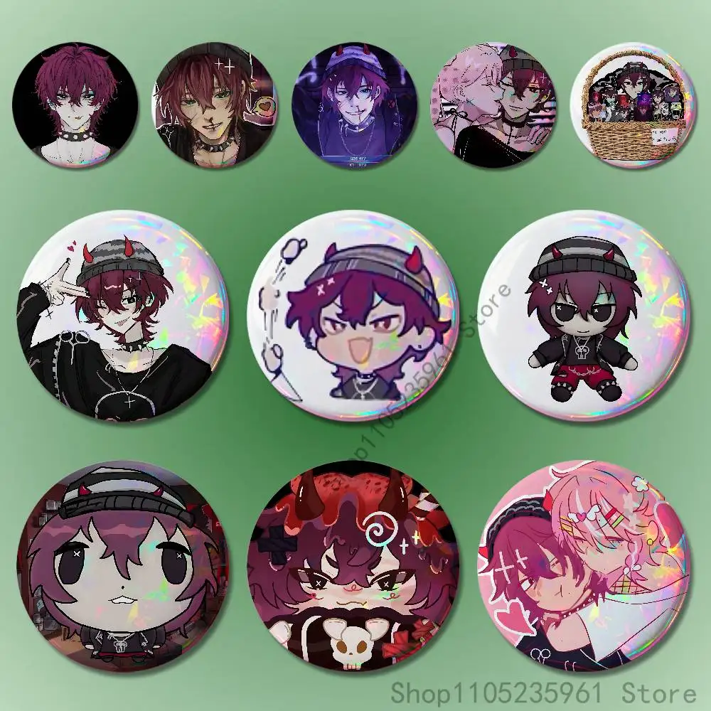 Ronin K-Killer C-Chat 58mm 44mm HD Print Brooch Badges Pretty Derby Round Display Brooches Lapel Pins Custom