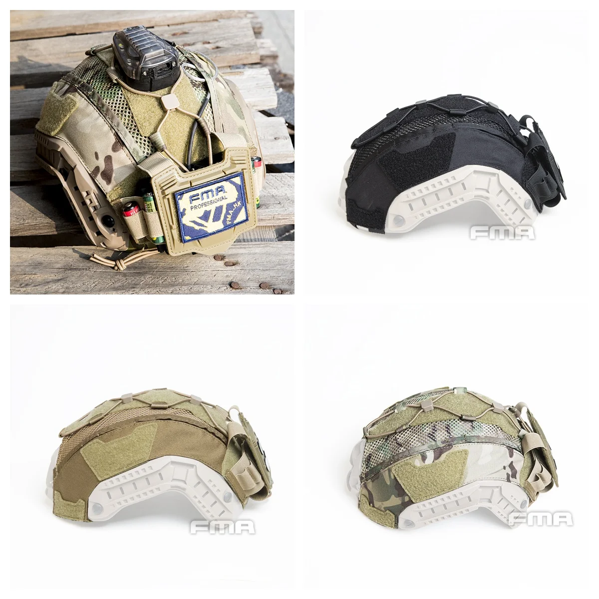 

Tactical Maritime Helmet Cover Multifunctional Battery Case Balanced Pouch Bag Helmet Protective Cover TB1345 BK/DE/MC