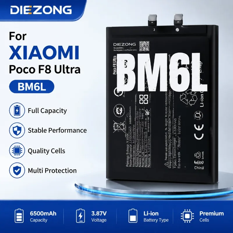 

2026 NEW BM6L for Xiaomi Poco F8 Ultra Mobile Phone Battery High Quality High Capacity Battery Replacement Bateria IN STOCK