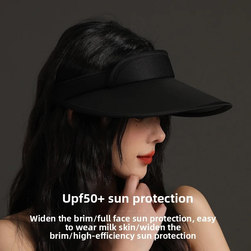 

imeNew cross-border hats, sun hats, UV protection hatsupf50＋Open-top sun hat for outdoor sports