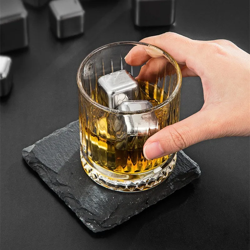 Reusable Stainless Steel Ice Cubes Quick-frozen Metal Ice Pellets Food Grade Beer Cooler for Whisky Wine Drink Water Bar Tool