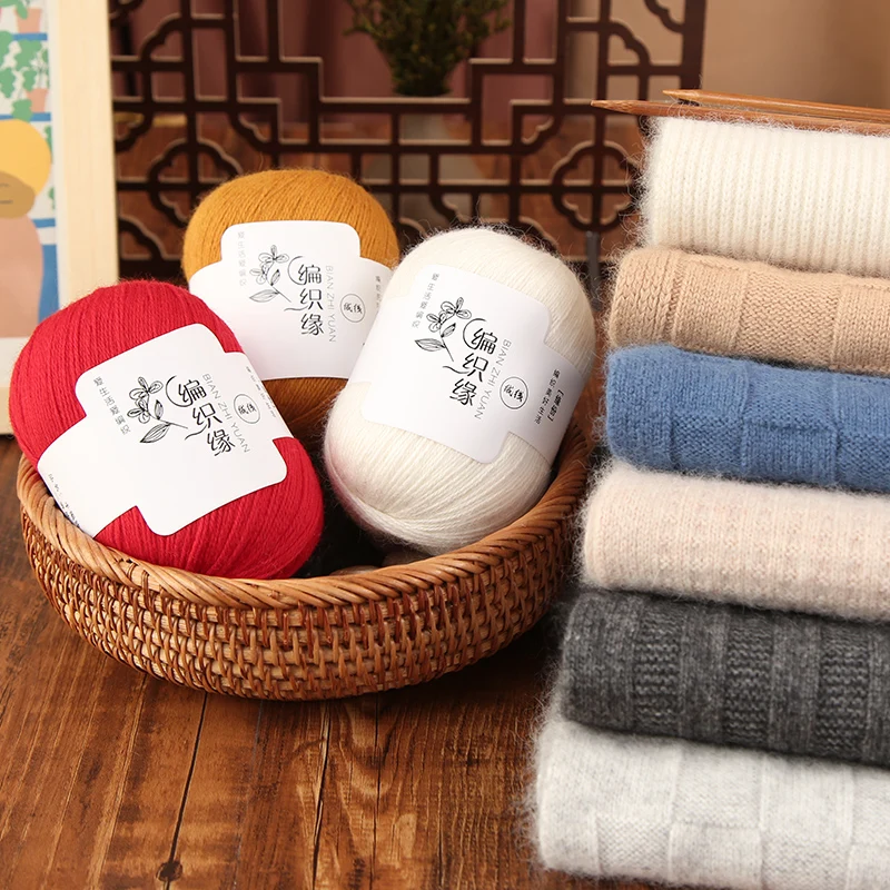 

Hand Knitted Scarf DIY Material Kit Men Women Beginner Yarn Ball Cashmere Scarf Material Bundle Winter Fashion Accessories