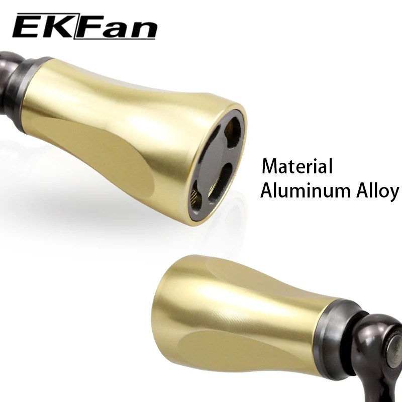 EKFan 2 Stück Aluminiumlegierung Spinn- und Baitcasting-Angelrollen-Griffknöpfe für SHI/DAI 7*4*2,5mm Lager, DIY-Teile für Köderrollen – Detail 4