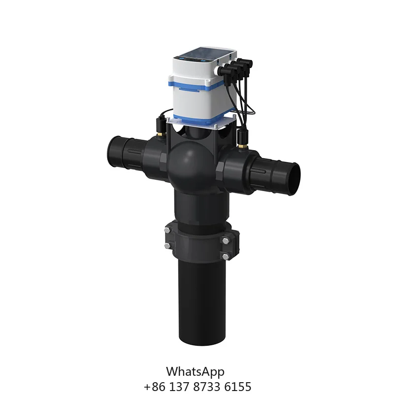High Accuracy Digital Three-Way Ball Valve (Plastic 32mm Diameter) Precise Water Fertilizer Flow Irrigation Systems Farm