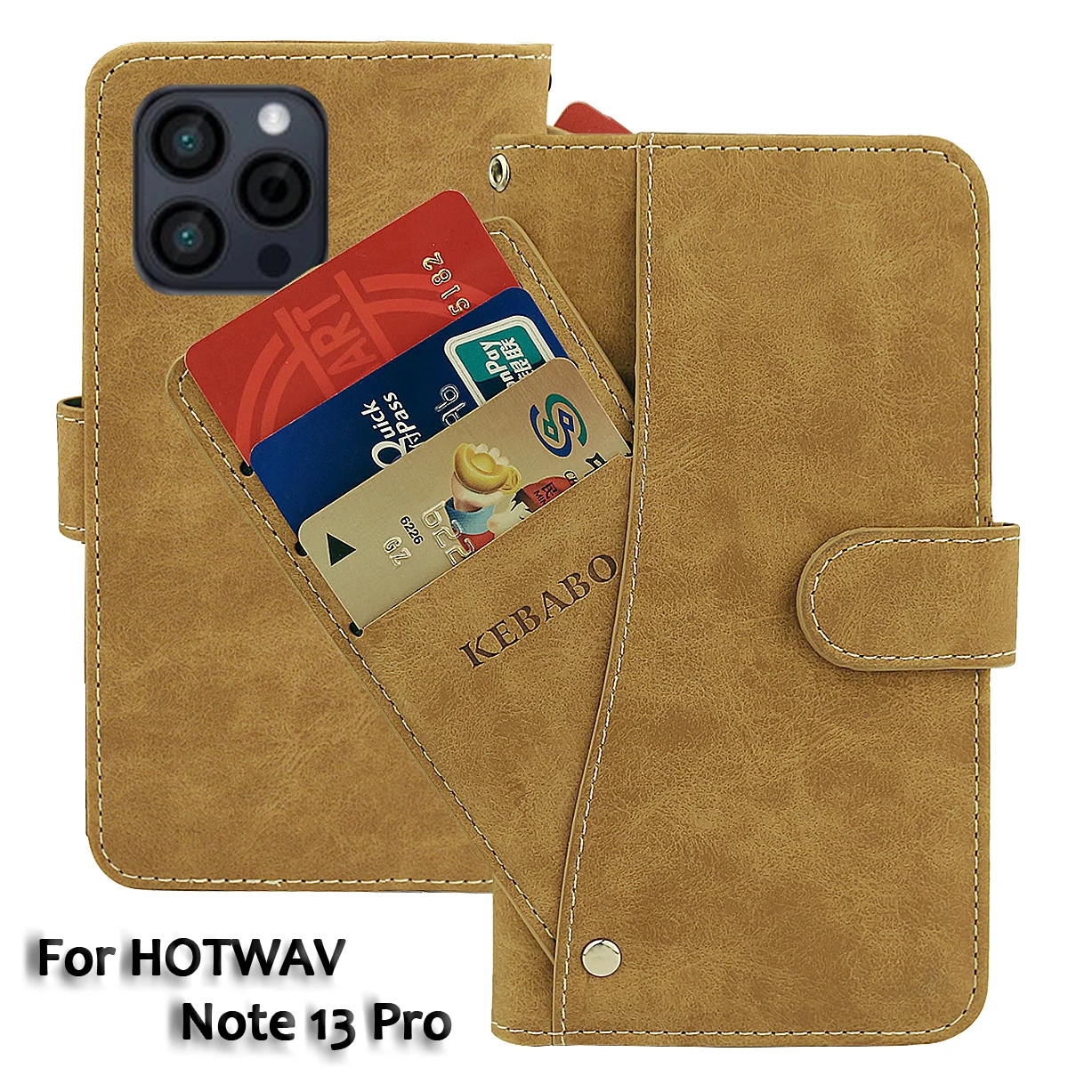 Vintage Leather Wallet HOTWAV Note 13 Pro Case 6.6\