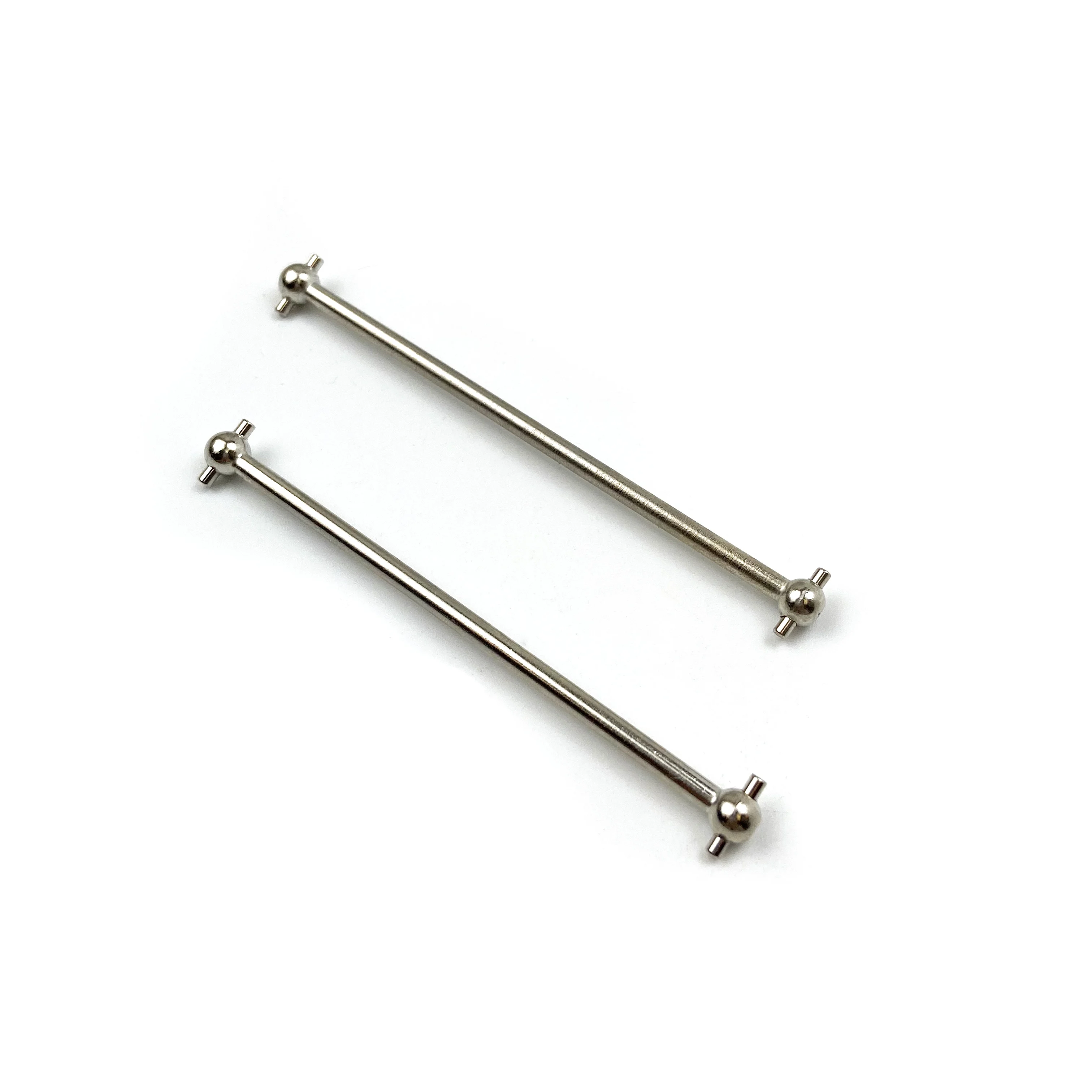 2-teiliges Universal-Stahl-Antriebswellen-Set für 1/10 RC-Car, verschiedene Größen, optional (61–100 mm), hochfeste Dogbone-Achse für HSP und andere – Detail 2