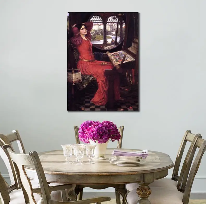 Art Oil Painting John William Waterhouse I Am Half Sick Of Shadows Lady Of Shalott High Quality Hand Painted On Canvas