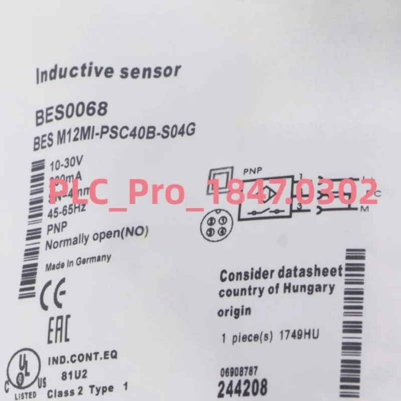 1PCS Brand New BES M12MI-PSC40B-S04G BES0068 Inductive Sensor Fast Delivery