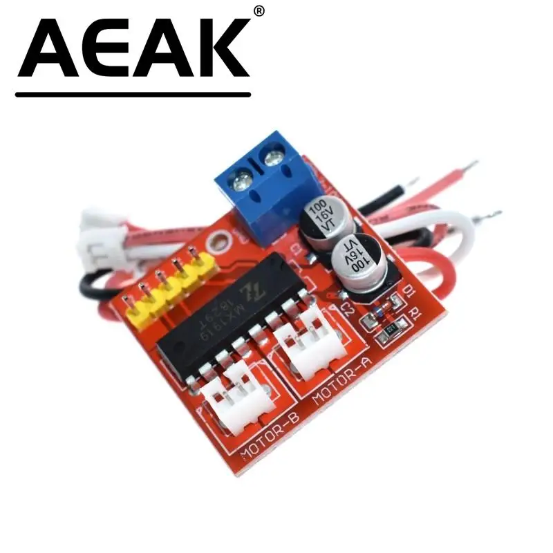 New 2.5A Dual bridge brushed DC motor Drive Controller Board Module for Arduino smart car robot Low power consumption MX1919