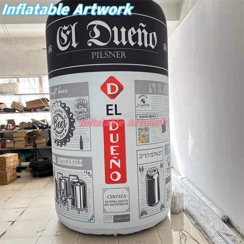 Customized Promotion Display Giant Inflatable Beer Can for Bar Opening Toys