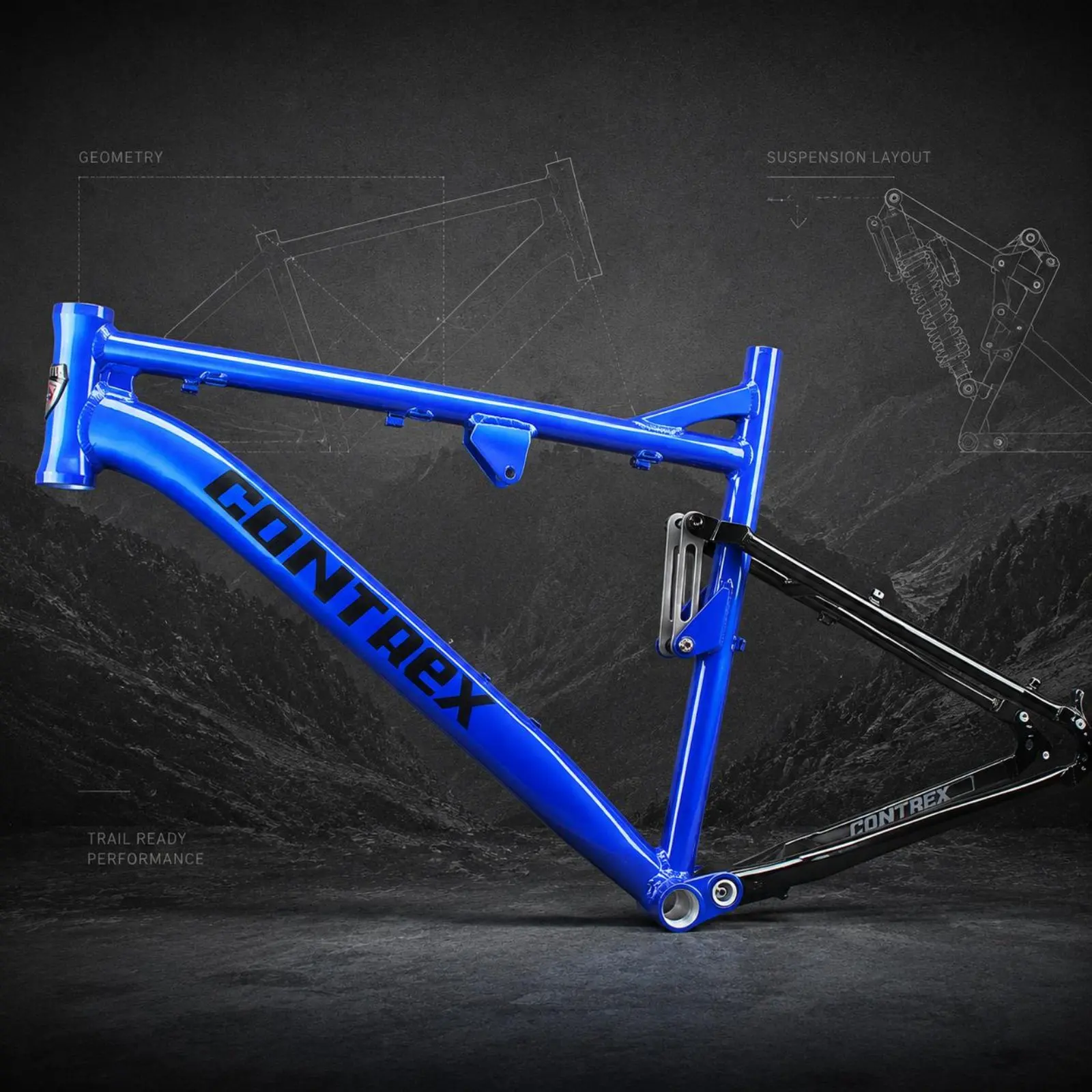 

Four-Link Bike Frame 26/27.5 Inch Wheel Fit 4 Link Cycle Frame Sports Equipment Shock Absorbing 148mm 148mm Hub Spacing
