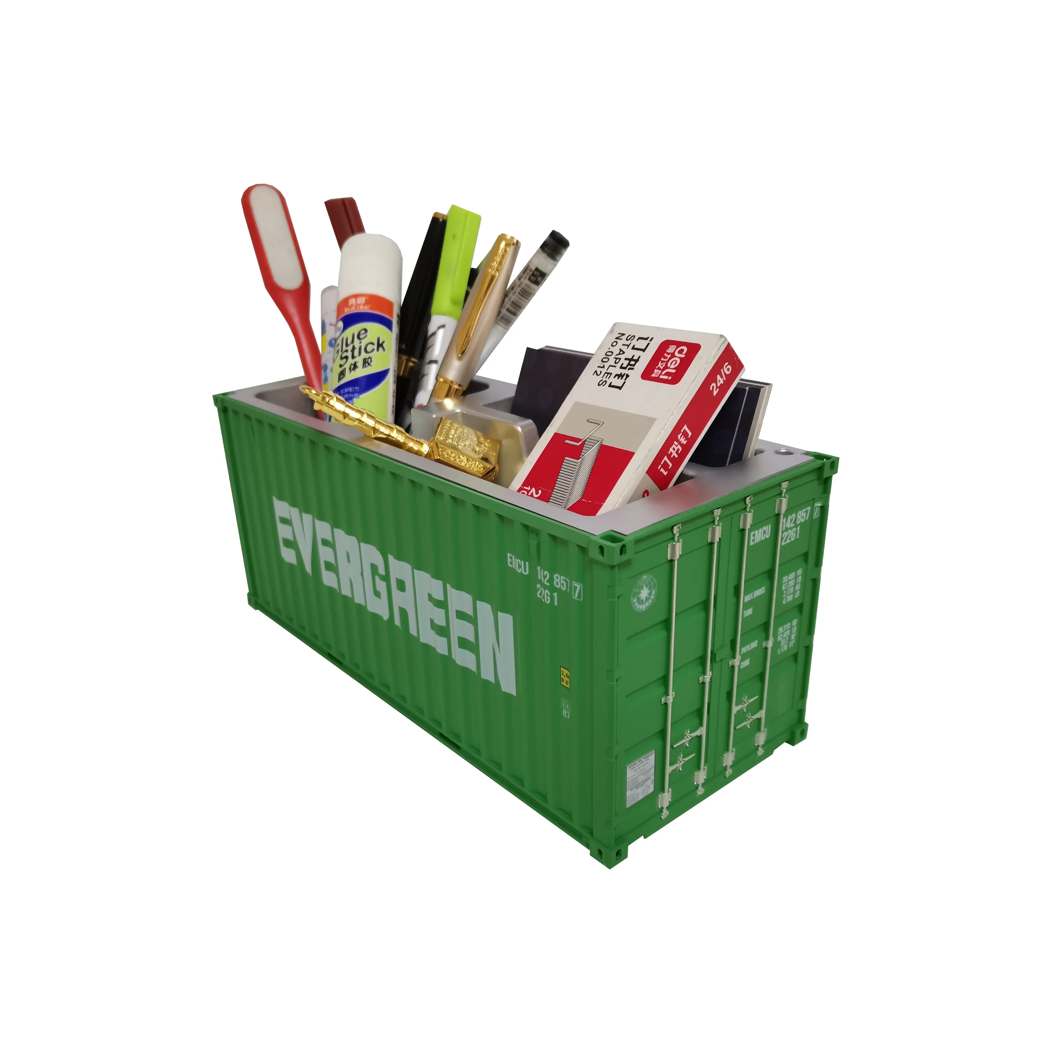 1:20/1:25/1:30/ Creative shipping model container EVERGREEN Storage box + Pen box + tissue box + mode Can be customized