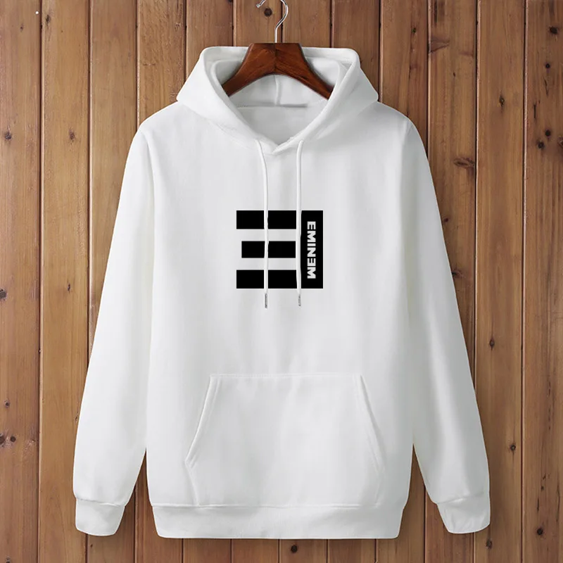 2021 New Winter Men\'s Hoodies EMINEM Printed Eminem Thicken Pullover Sweatshirt men Sportswear Fashion Clothing