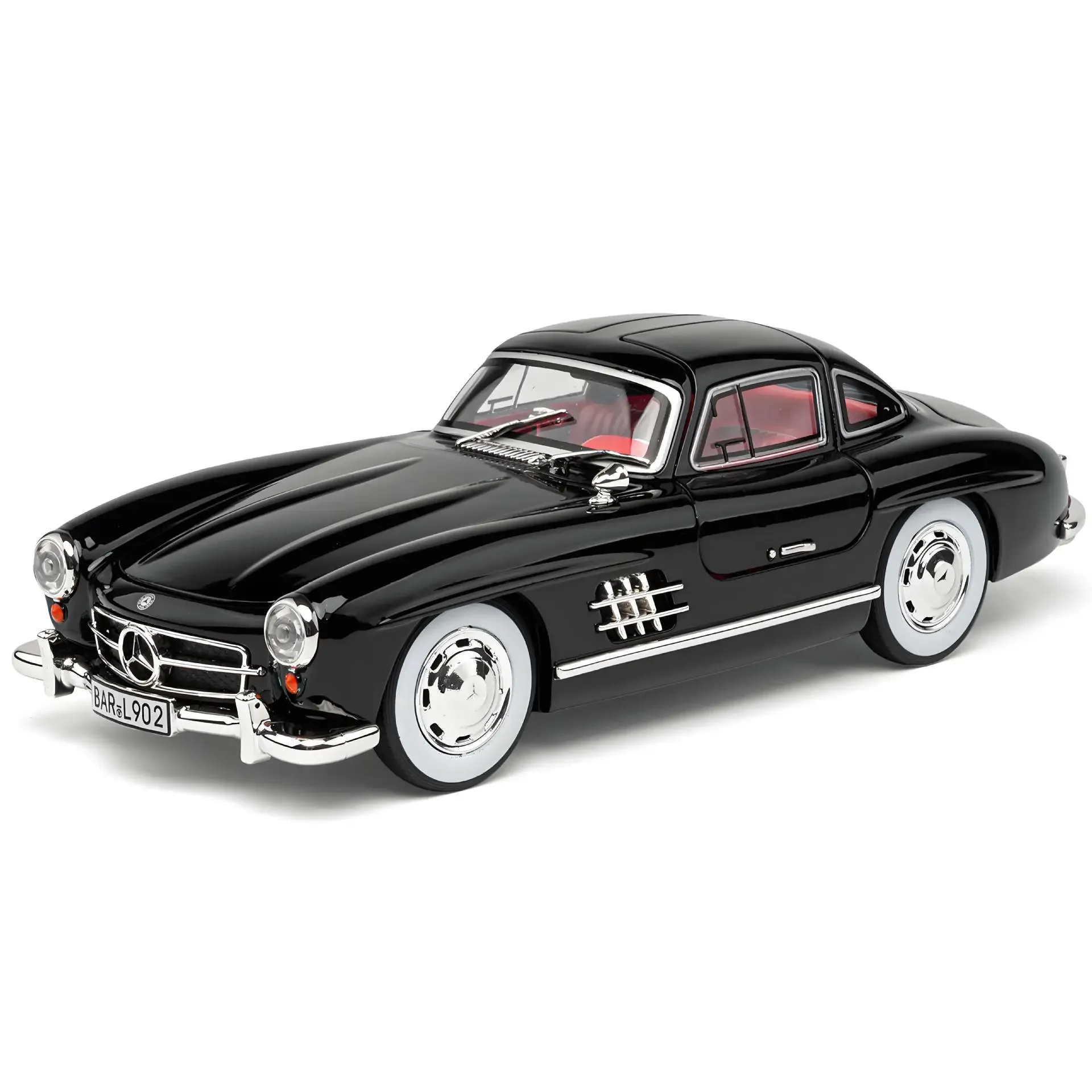 1: 24 Mercedes Benz 300SL Retro Vintage Classic Car Model Simulation Gull Wing Door Sports Car Decoration Decoration Gift