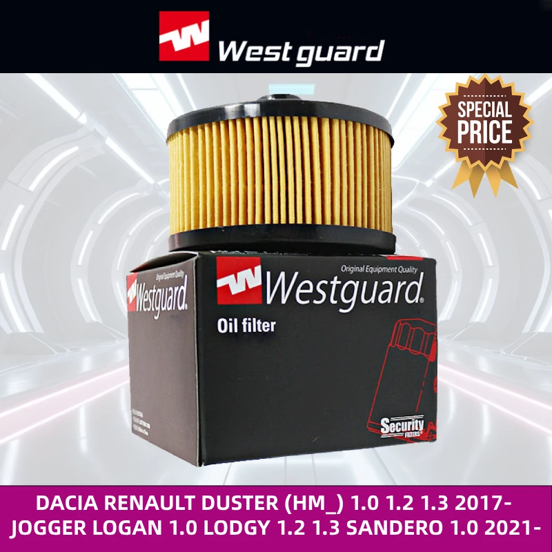 

For DACIA RENAULT DUSTER (HM_) 1.0 1.2 1.3 2017- JOGGER LOGAN 1.0 LODGY 1.2 1.3 SANDERO 1.0 2021- WESTGUARD Oil Filter MH2100