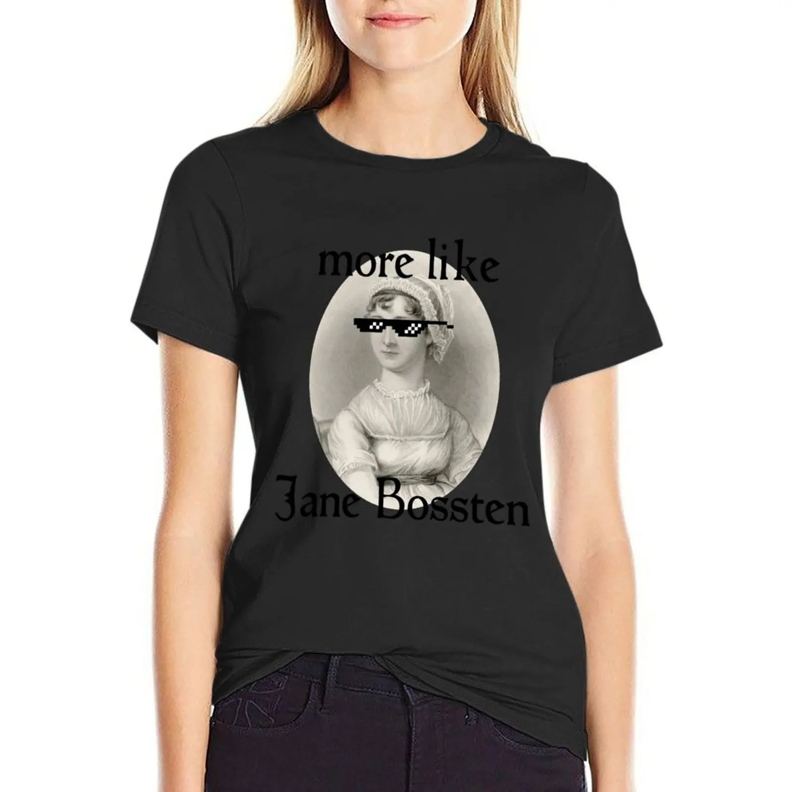 

More Like Jane Bossten T-Shirt sublime summer tops oversized animal print Women's t-shirt