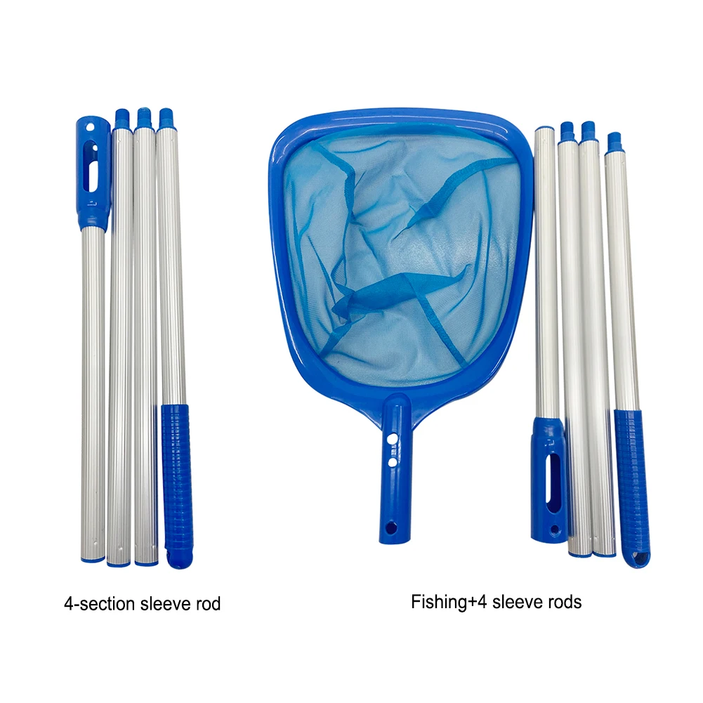 Swimming Pool Sweeping Net Telescopic Swimming Pool Cleaning Net Detachable Lightweight Multifunctional Debris Tools Accessories